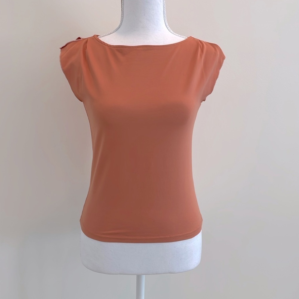 The Limited Salmon Stretchy Top. EUC